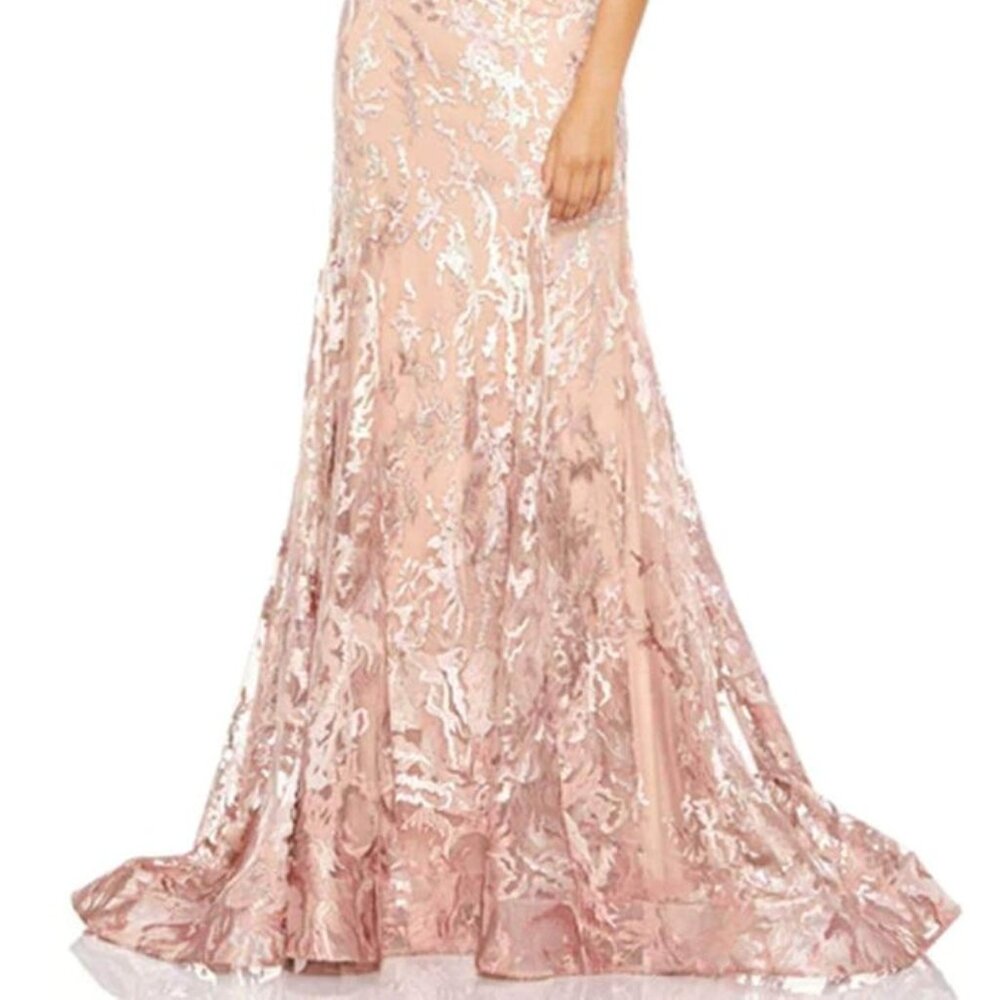 Mac Duggal - Sheer Bodice Prom/Formal Dress - Picture 2 of 7